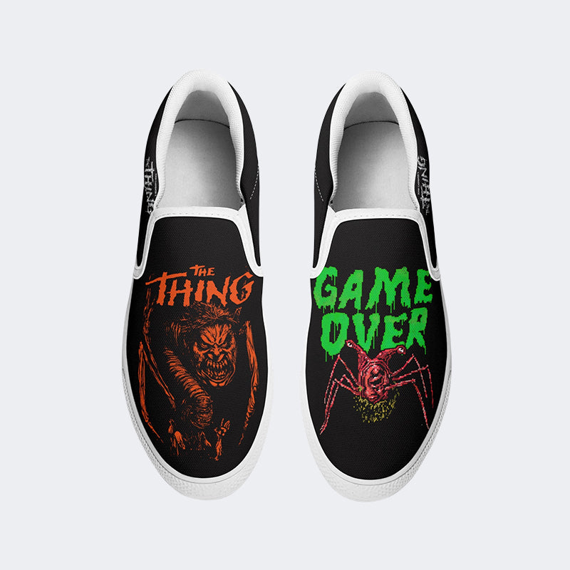 Unisex Horror Print - Slip On Shoes