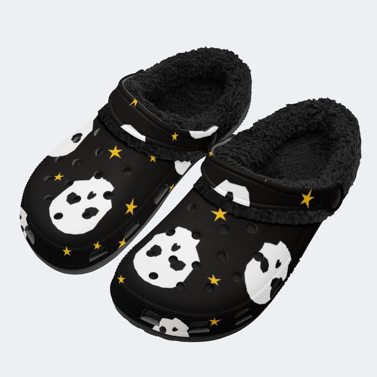 Ghost Star Print - Fur Lined Slippers/Sandals