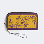 Inscribed Viper Print - Leather Wallet