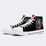 Horror Santa Claus Ghostface Print - High Top Canvas