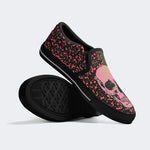 Unisex Skull Print - Slip On Shoes