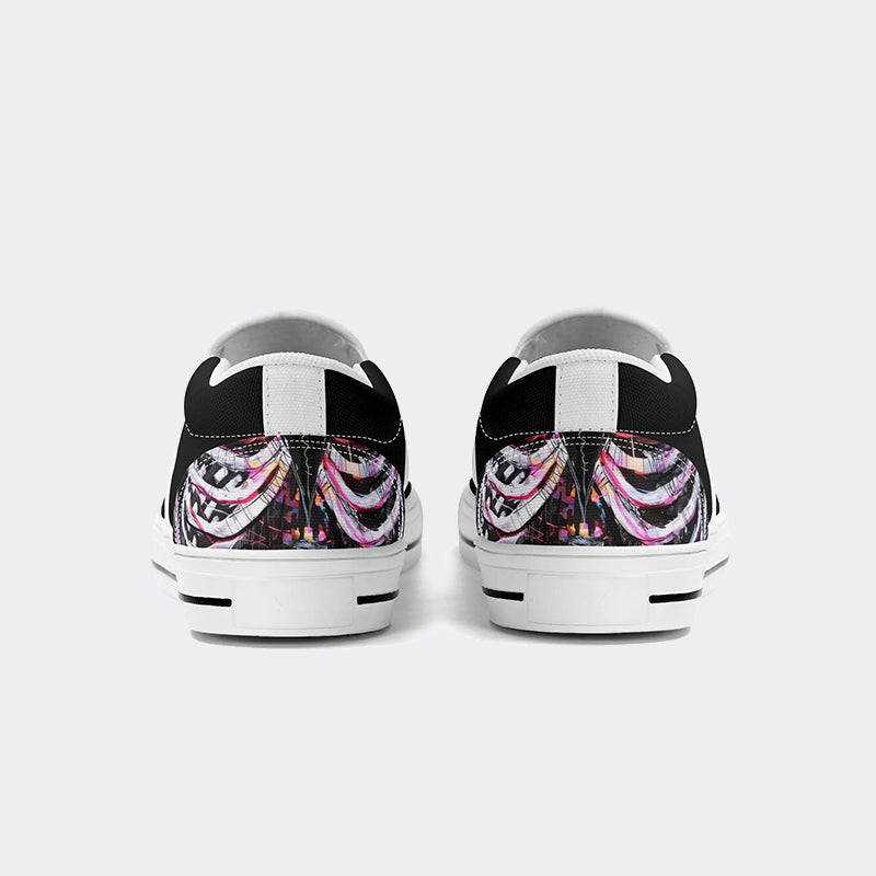 Grow From Darkness Skull Print - Slip On Shoes