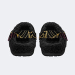 Gothic Spider Web - Fur Lined Slippers/Sandals