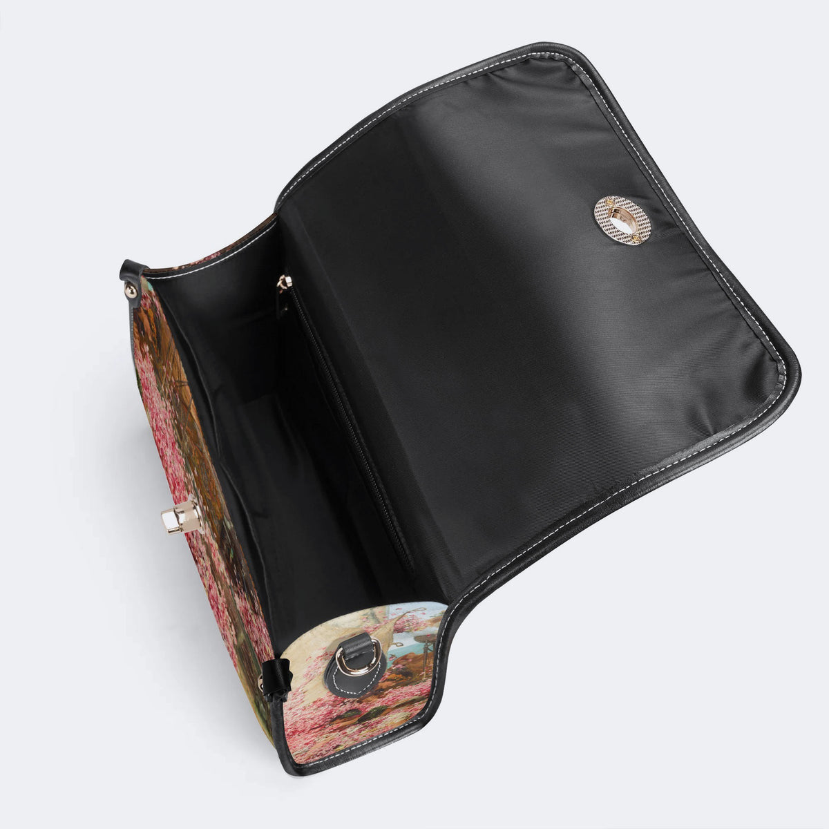Roses of Heliogabal Print - Leather Satchel Bag