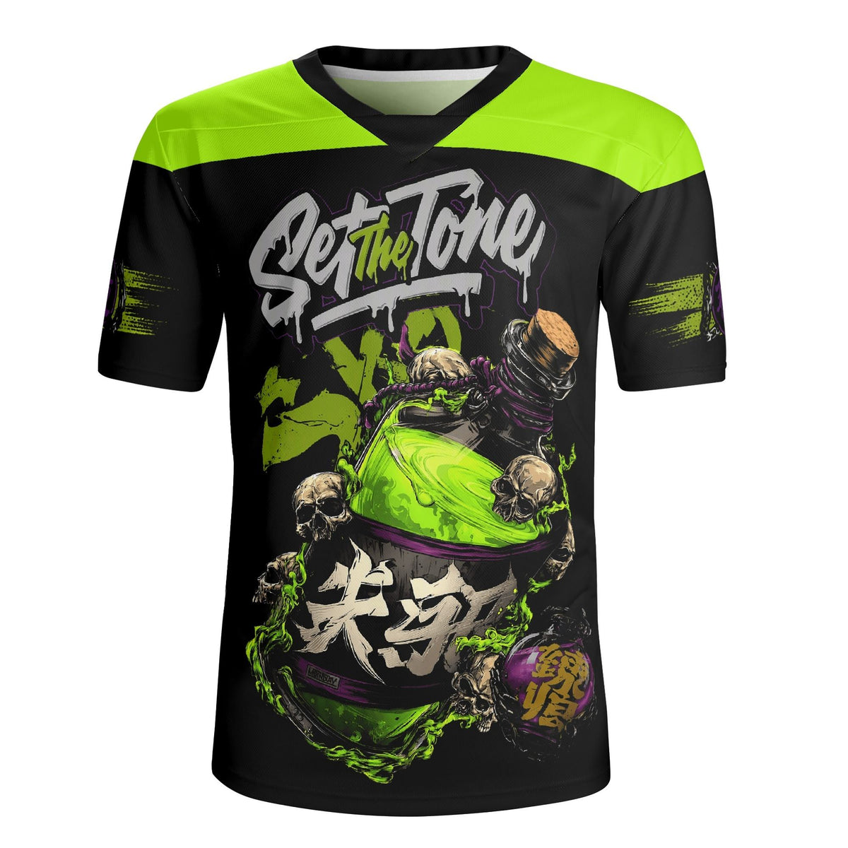 Green Potion Graffiti - Men's All Over Printing Rugby Jersey
