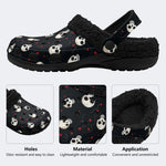 Cartoon Skulls - Fur Lined Slippers/Sandals
