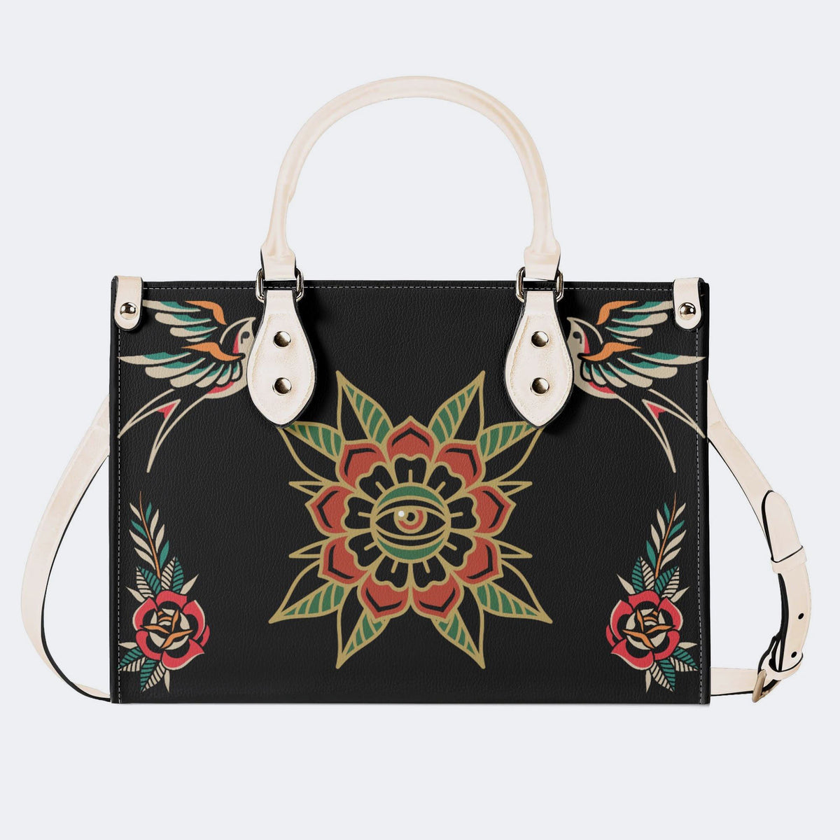 Eyes&Flower Art Print - Handbag