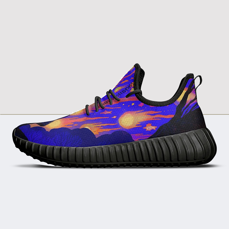 Ncturnal Print Mesh Knit Sneakers