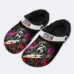 Horror Ghostface Print - Fur Lined Slippers