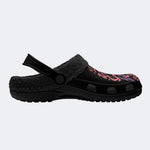 Gothic Grim Reaper Horror - Fur Lined Slippers/Sandals