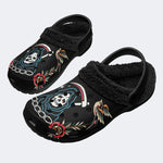 Horror Ghostface Art Print- Fur Lined Slippers/Sandals