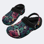 Skull Poison Ivy - Fur Lined Slippers/Sandals