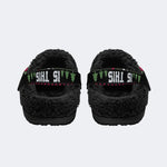 Gothmas Ghost Santa - Fur Lined Slippers/Sandals