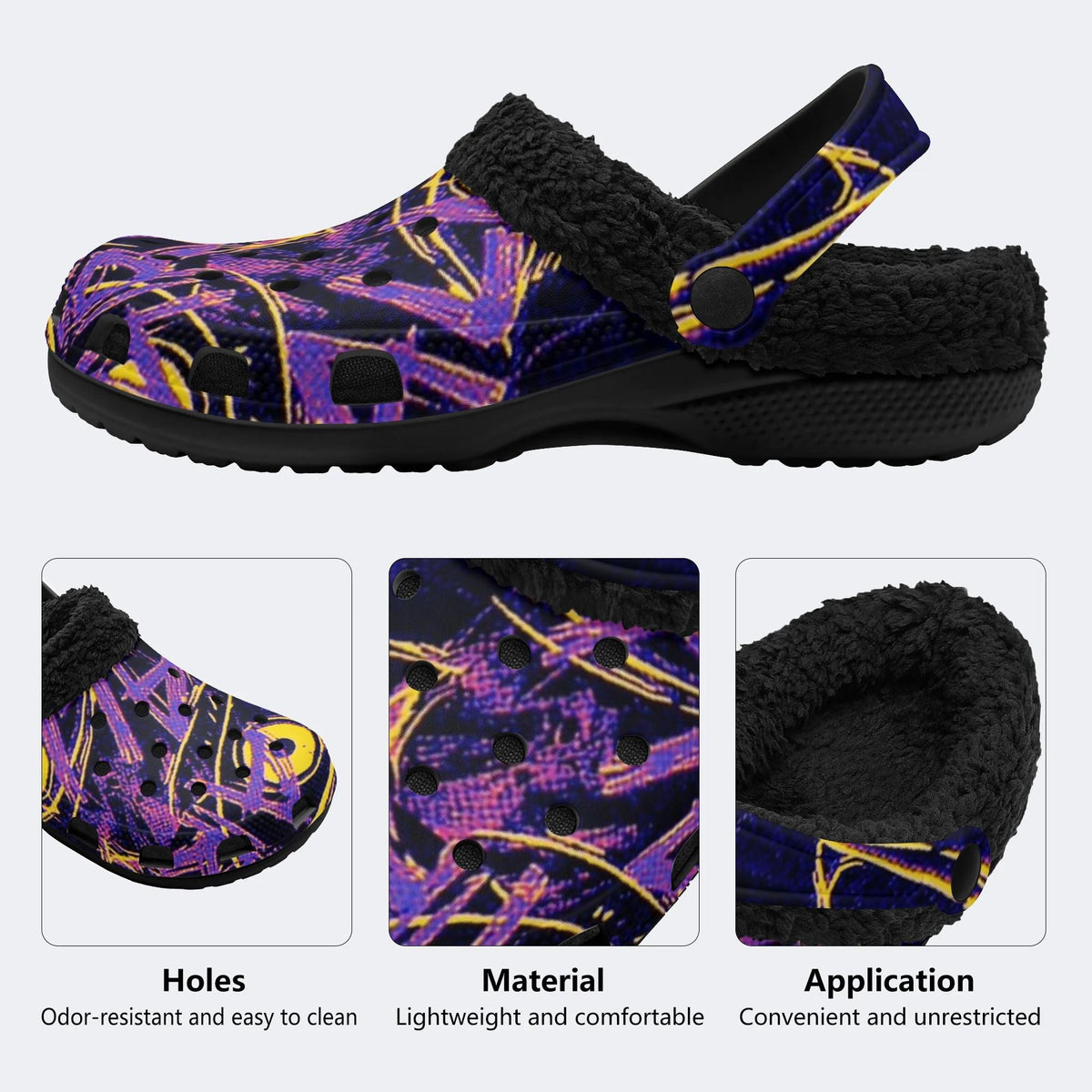 Mystic Evil Eye - Fur Lined Slippers/Sandals