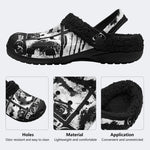 Old Script - Fur Lined Slippers/Sandals