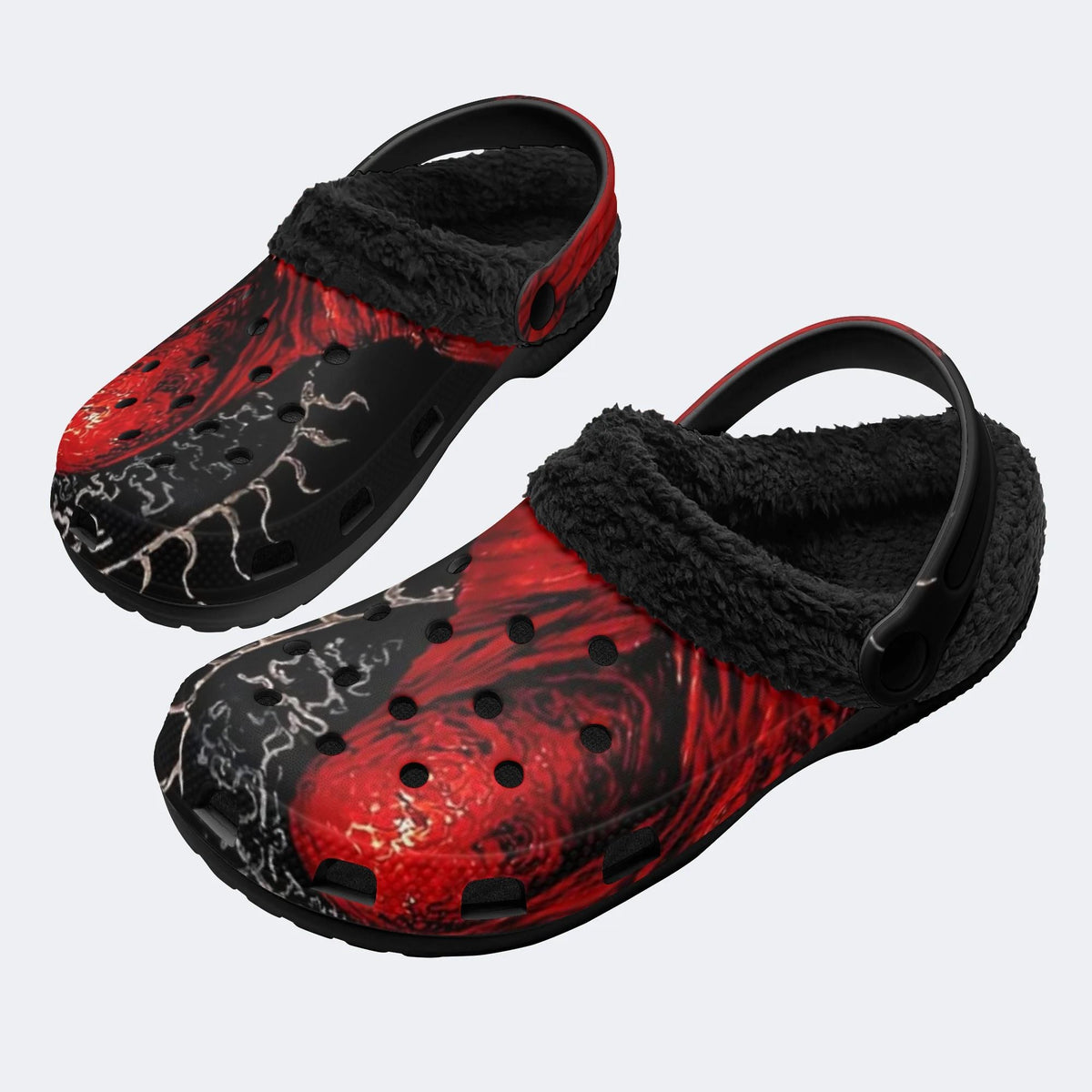 Punk Hell Demon - Fur Lined Slippers/Sandals