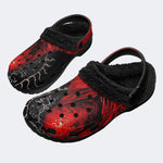 Punk Hell Demon - Fur Lined Slippers/Sandals