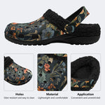 Mushroom Forest Print - Fur Lined Slippers/Sandals