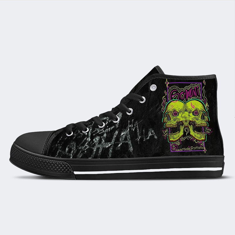 Unisex Horror-Druck - High Top Canvas