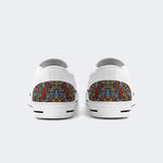 Unisex Skull Graffiti Art Print - Slip On Shoes