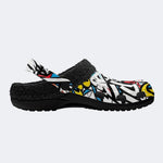 Street Pop Graffiti - Fur Lined Slippers/Sandals
