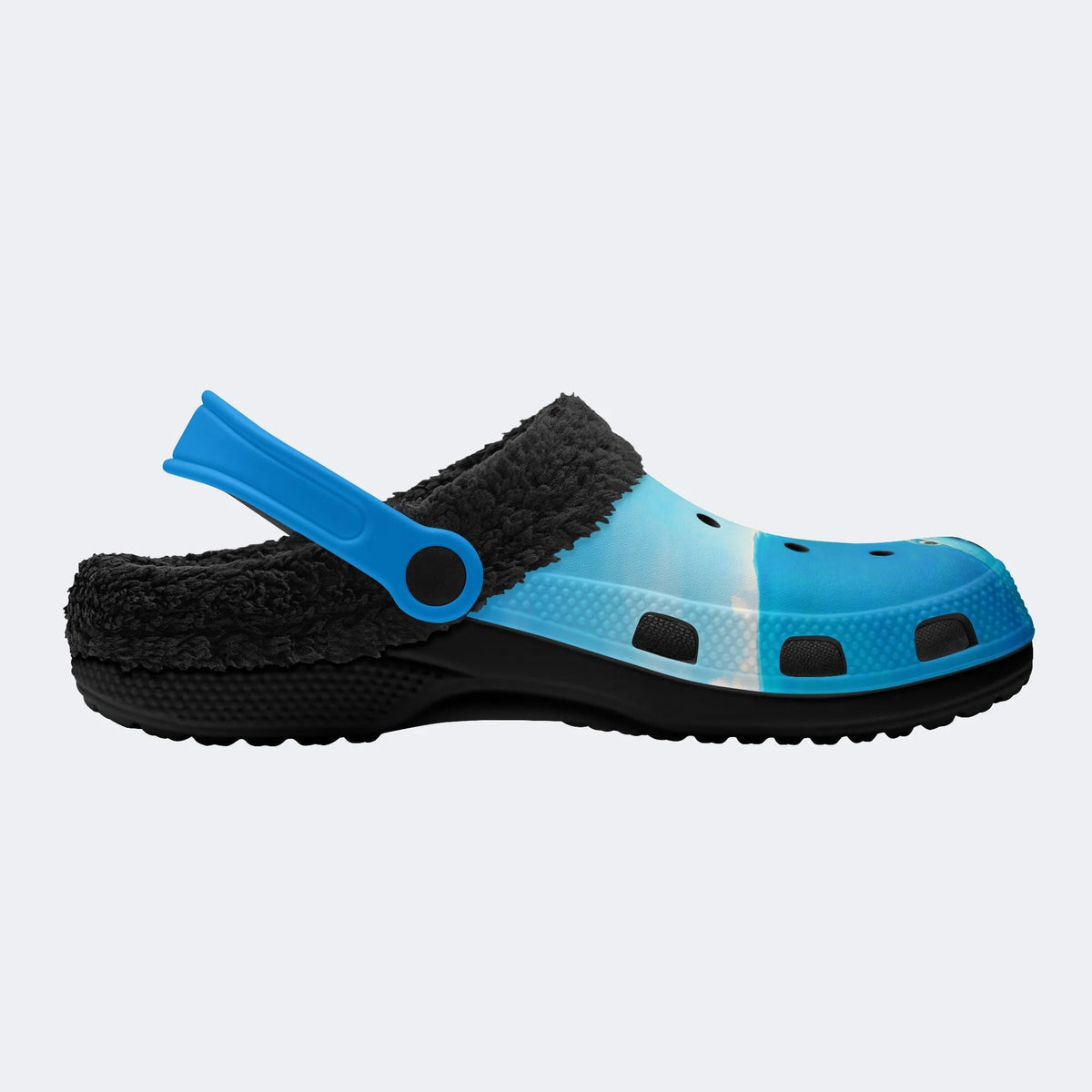 Deep Sea Shark - Fur Lined Slippers/Sandals