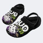 Cool Ghost Lounge - Fur Lined Slippers/Sandals