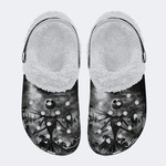 Halloween Nightmare Print - Fur Lined Slippers/Sandals