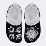 Pentagram Triple Moon - Fur Lined Slippers/Sandals