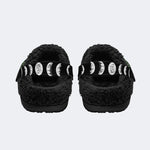 Horror Mummy Monster Print - Fur Lined Slippers/Sandals