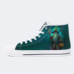 Unisex Fantasy Pilz Welt Kunst Illustration Druck - High Top Canvas