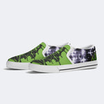 Unisex Psychedelic Skeleton Graphic - Slip On Shoes