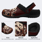 Moon Bat Thorn Skull - Fur Lined Slippers/Sandals