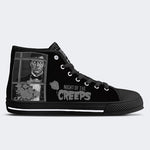 Unisex Vintage Horror Graphic - High Top Canvas