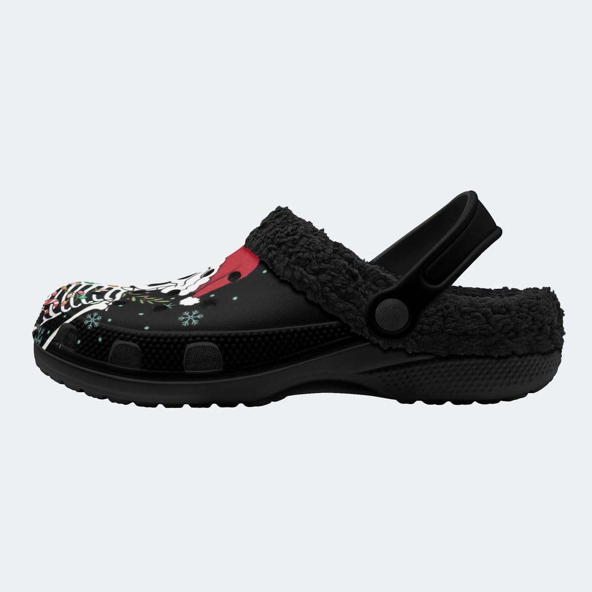 Gothmas Skeleton Lights - Fur Lined Slippers/Sandals