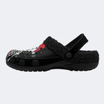 Gothmas Skeleton Lights - Fur Lined Slippers/Sandals