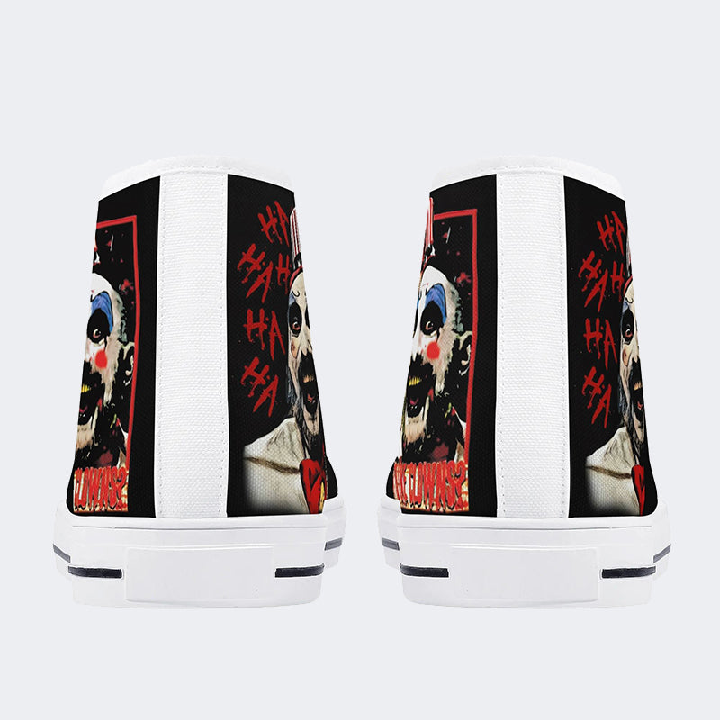 Horror-Druck Unisex - High Top Canvas