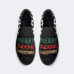 Funny Santa Claus Print - Slip On Shoes