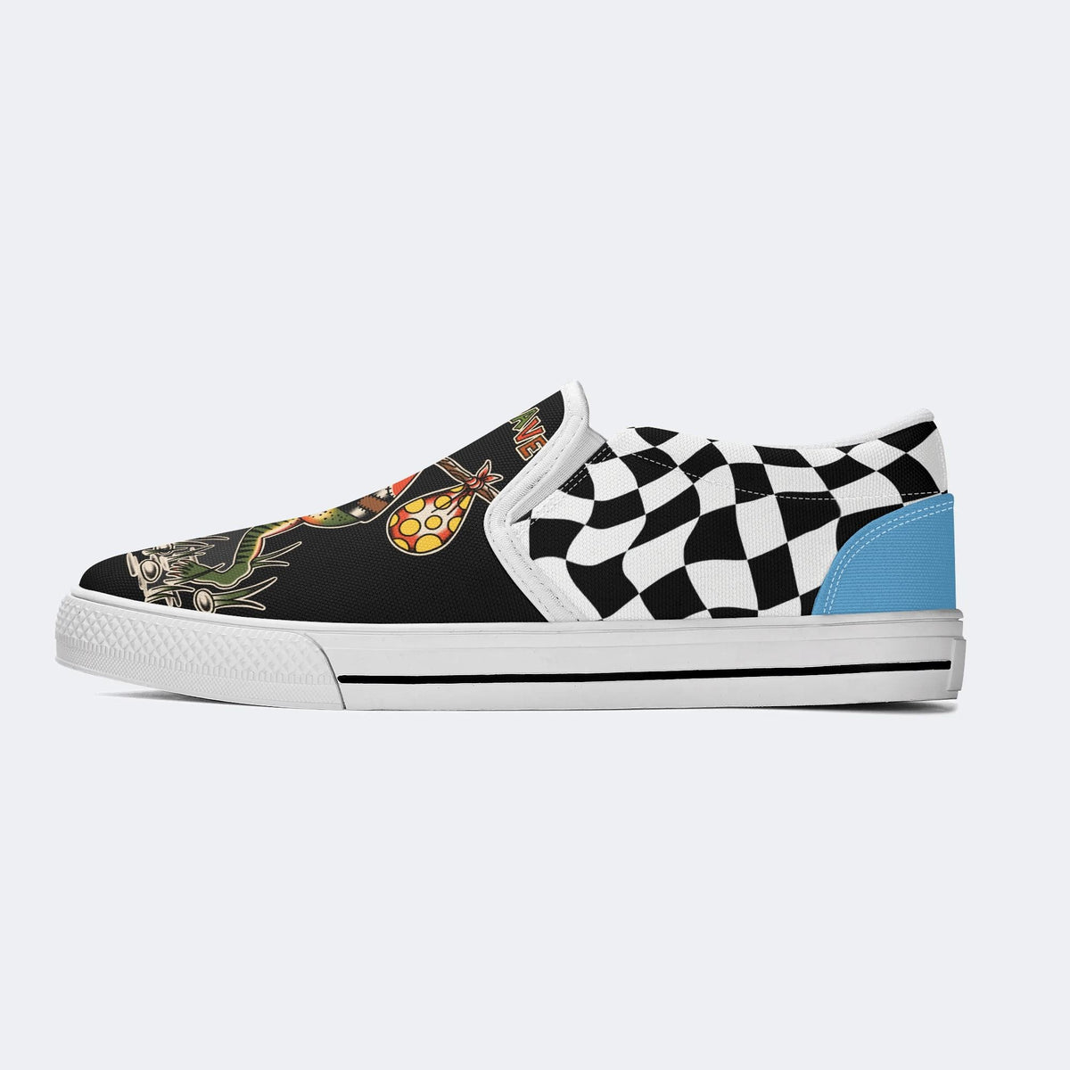 Frog Hike Print - Slip On Shoes