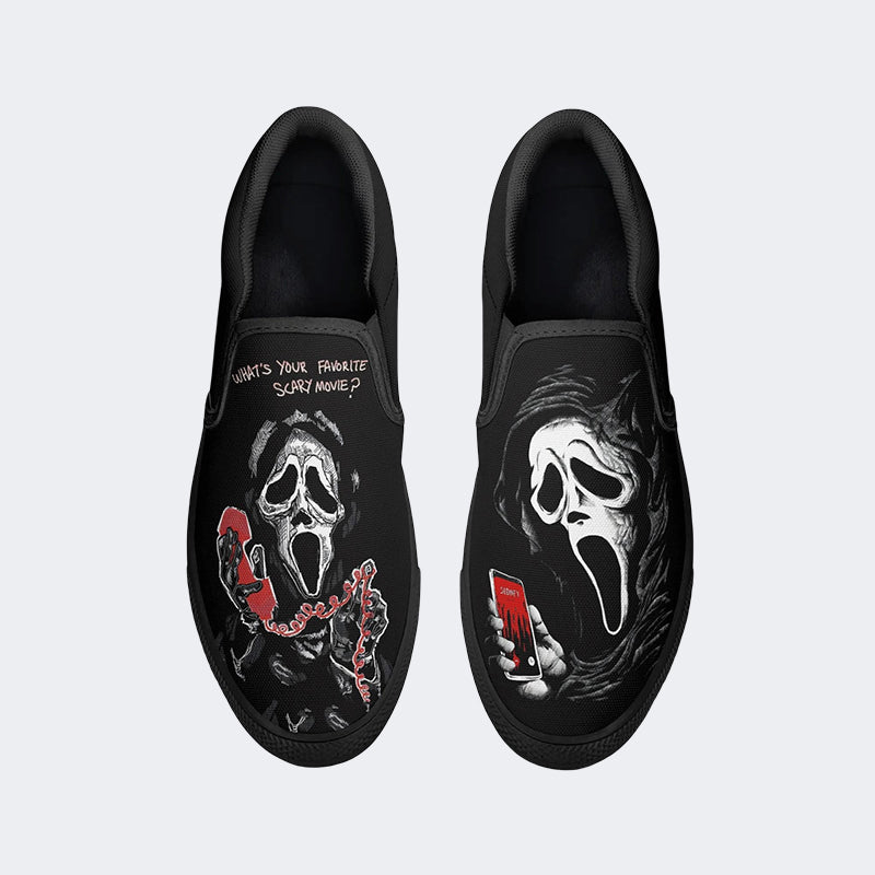 Scream The Grim Reaper Is Coming - Slip On Shoes