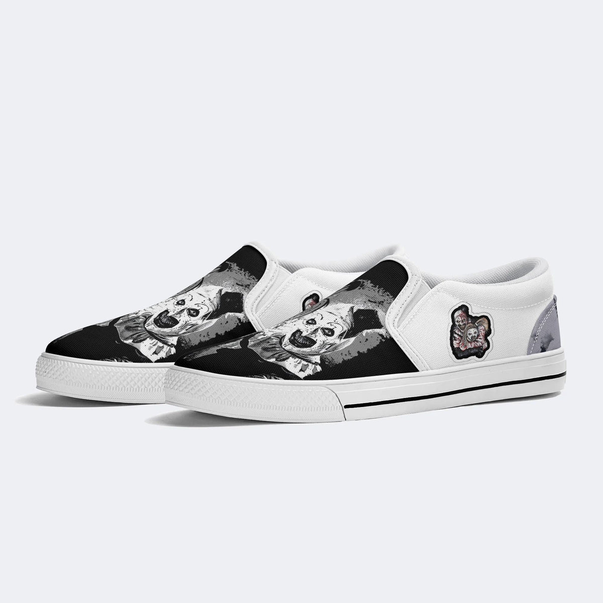 Unisex Horror Print- Slip On Shoes