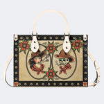 Traditional Tattoo Print - Leather Handbag