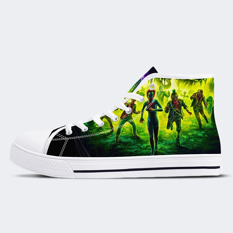 Unisex Horrorfilm-Druck - High Top Canvas