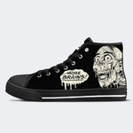 Unisex Tarman Totenkopf Druck - High Top Canvas