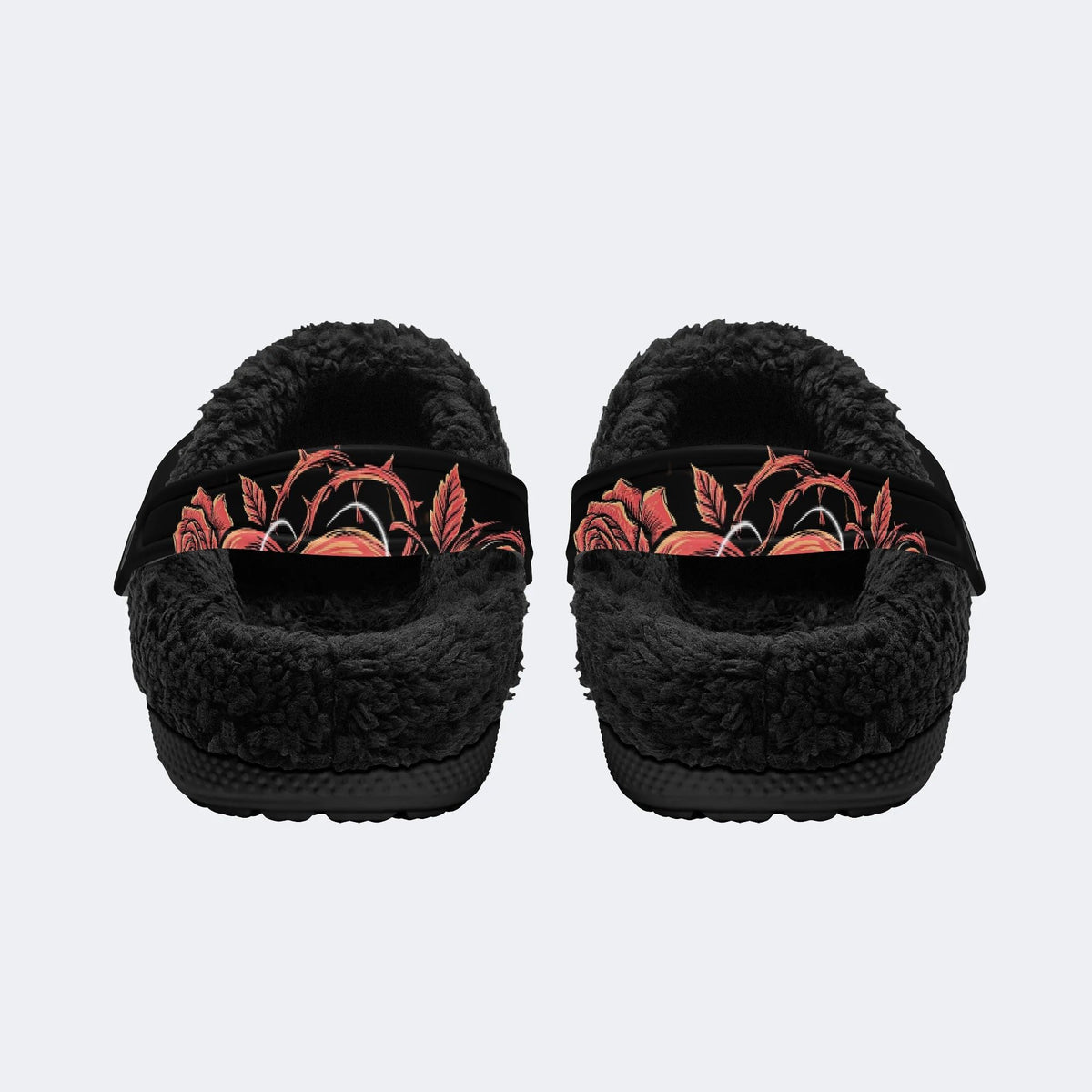 Octopus Raven Rose - Fur Lined Slippers/Sandals