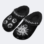 Pentagram Triple Moon - Fur Lined Slippers/Sandals