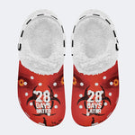 Horror Movie Graphic - Fur Lined Slippers