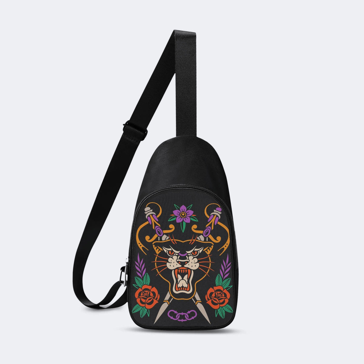 Colorful Tiger Print - Chest Bag