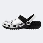 Gothic Ghost Moon - Fur Lined Slippers/Sandals