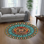 Vintage Tiger And Sword Print - Floor Mat